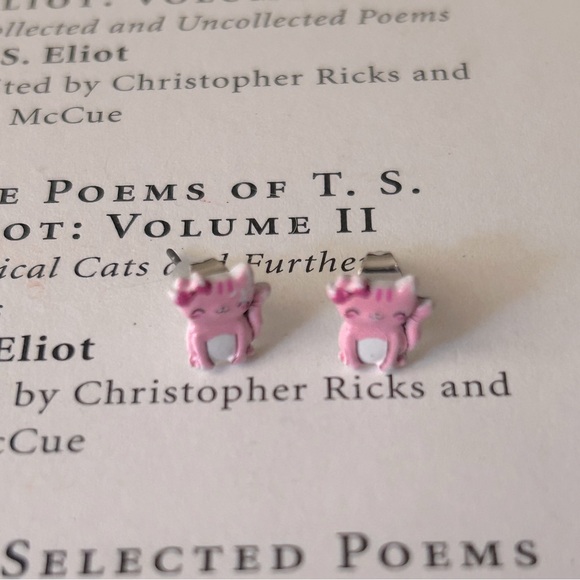 Jewelry - Pink Cat Earrings